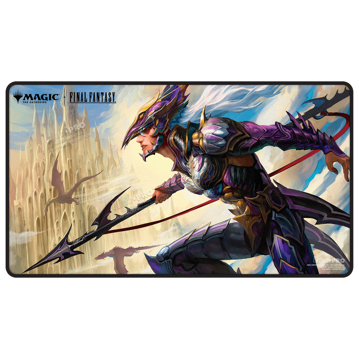 ultra-pro-magic-the-gathering-final-fantasy-kain-black-stitched-playmat image 1