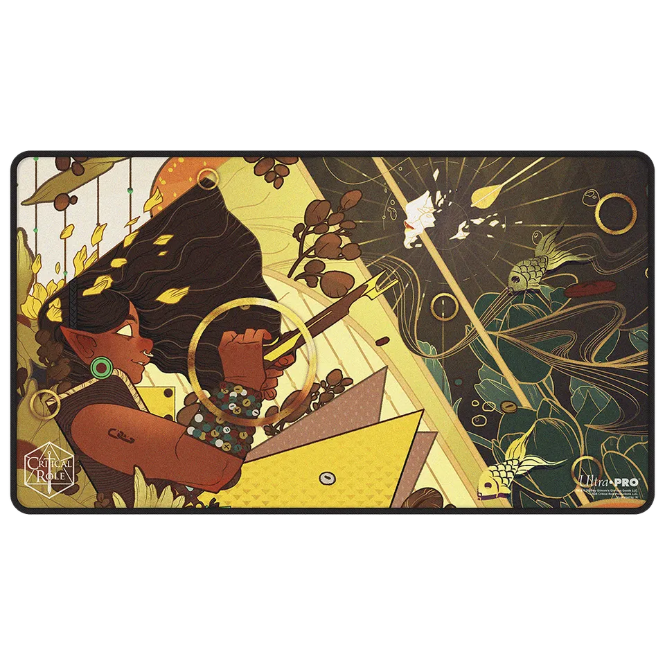 ultra-pro-critical-role-mighty-nein-veth-brenatto-playmat-black-stitched image 1