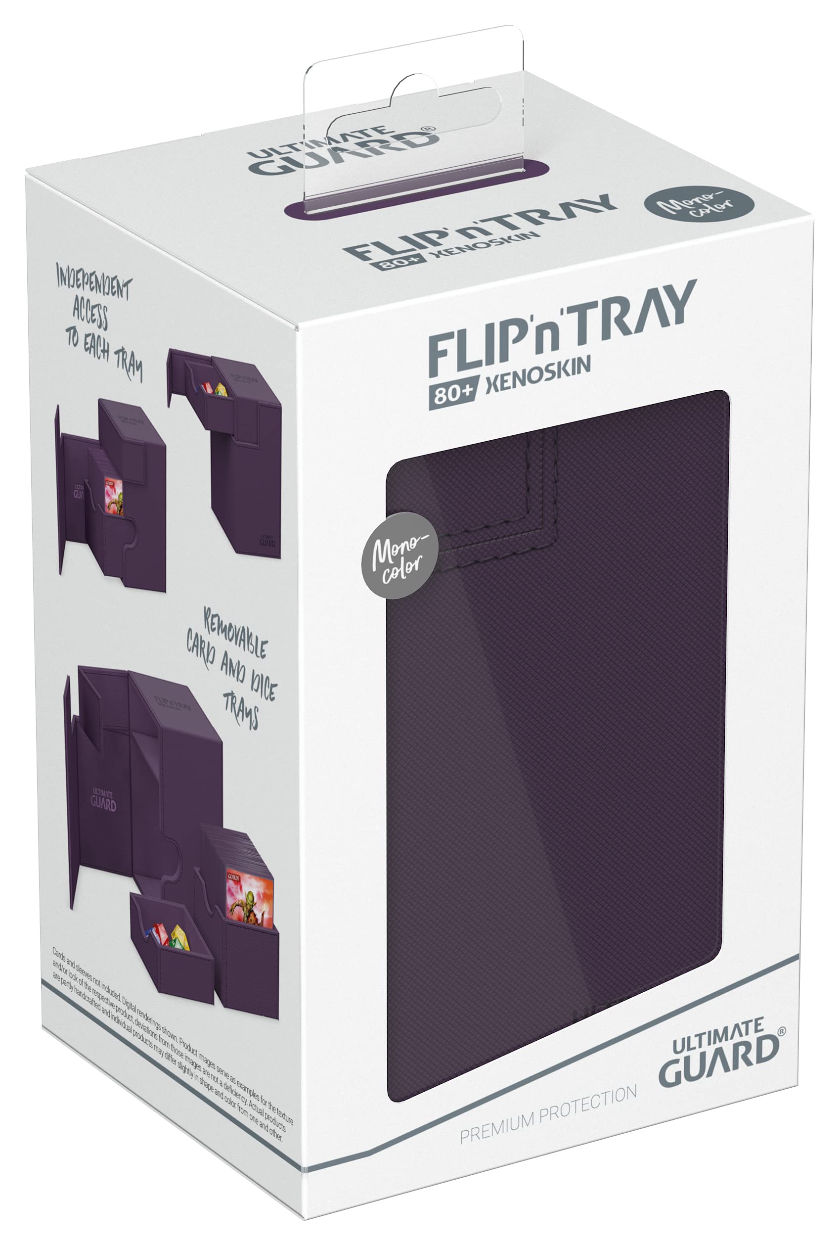 ultimate-guard-flip-n-tray-80-xenoskin-deck-box-monocolor-violett image 7
