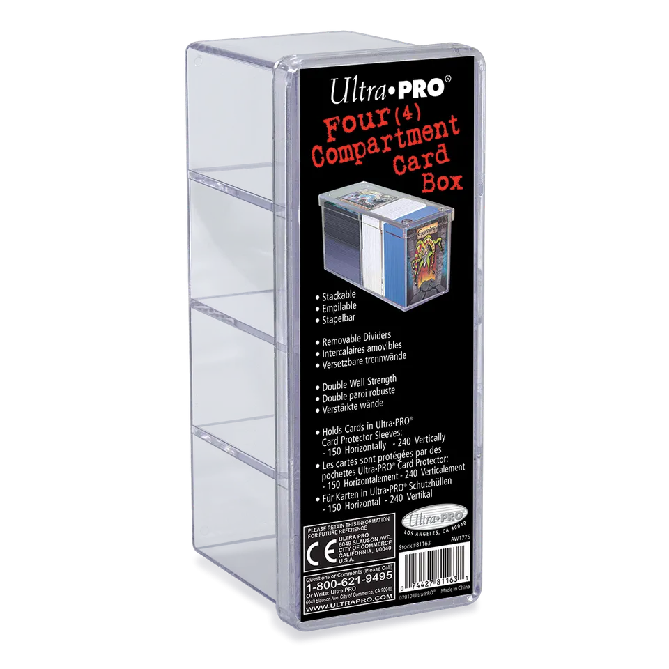 ultra-pro-4-compartment-clear-card-box-f-r-150-karten image 1