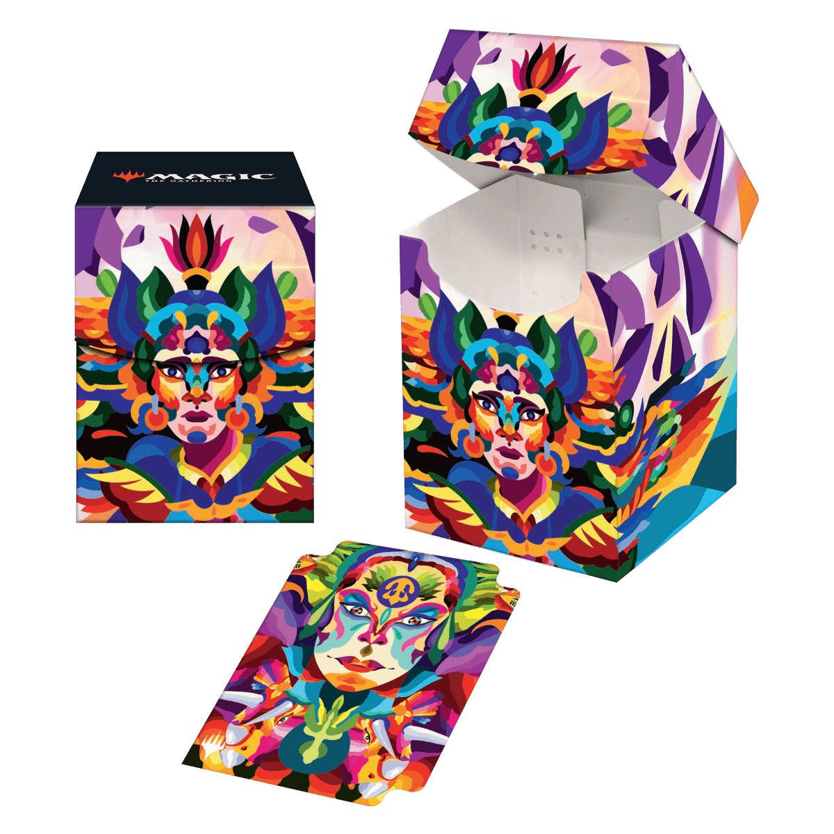 ultra-pro-100-deck-box-the-lost-caverns-of-ixalan-huatli-poet-of-unity-f-r-magic image 1