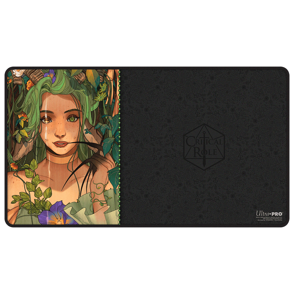 ultra-pro-critical-role-bells-hells-fearne-calloway-playmat-black-stitched image 1