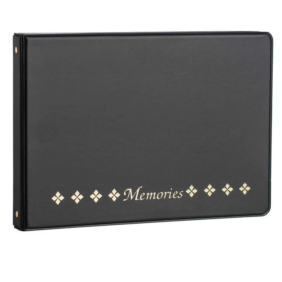 ultra-pro-memories-4-ring-horizontal-fotoalbum-schwarz-9-25-x-13-x-1-5-zoll image 1