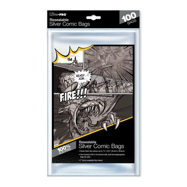 ultra-pro-silver-age-size-resealable-comic-bags-100-st-ck image 1