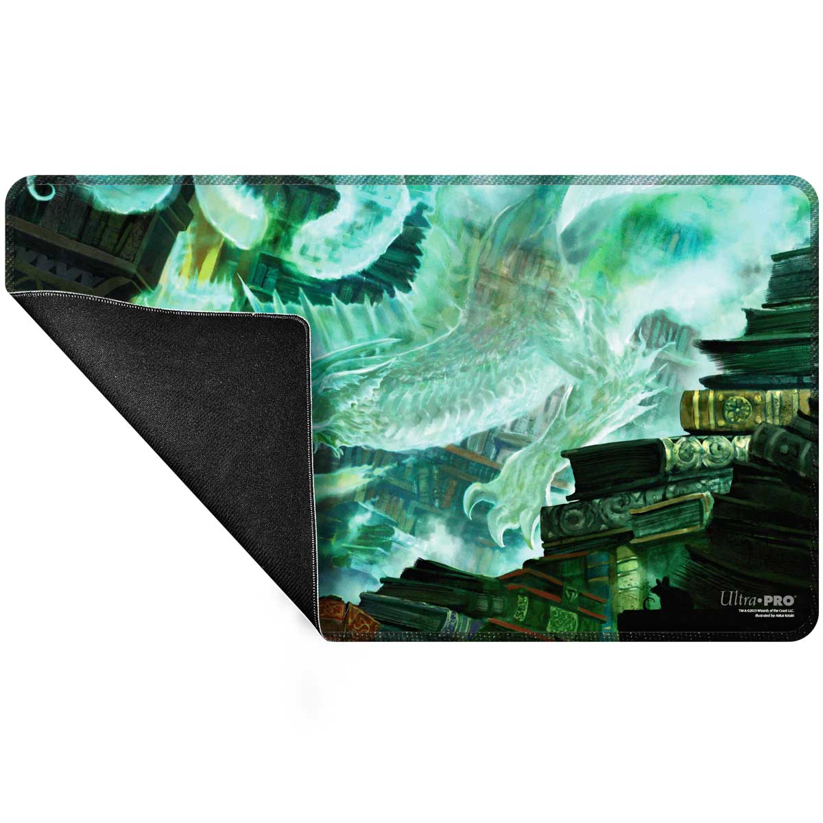 ultra-pro-commander-series-5-three-color-wedge-miirym-stitched-playmat-mtg image 3
