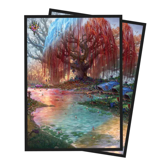 ultra-pro-bloomburrow-season-lands-three-tree-city-deck-protector-sleeves-100ct- image 1
