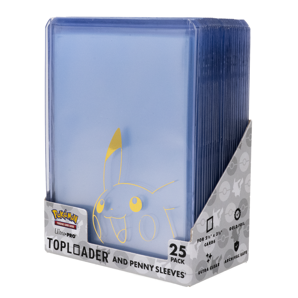 ultra-pro-pikachu-toploader-und-penny-sleeves-combo-pack-25er-f-r-pok-mon image 1