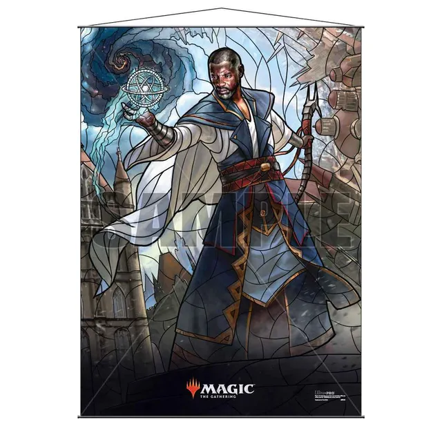 ultra-pro-war-of-the-spark-teferi-time-raveler-stained-glass-wandrolle-f-r-magic image 1