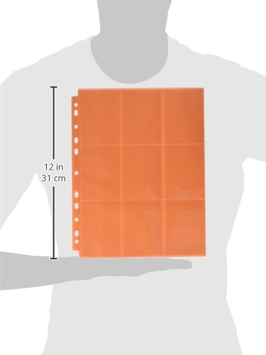 ultimate-guard-18-pocket-pages-side-loading-orange-ordnerh-llen-10er-pack image 3