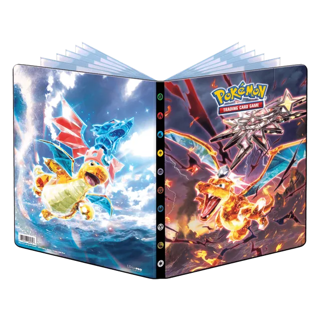 ultra-pro-scarlet-and-violet-charizard-und-dragonite-9-pocket-portfolio-f-r-pok- image 1