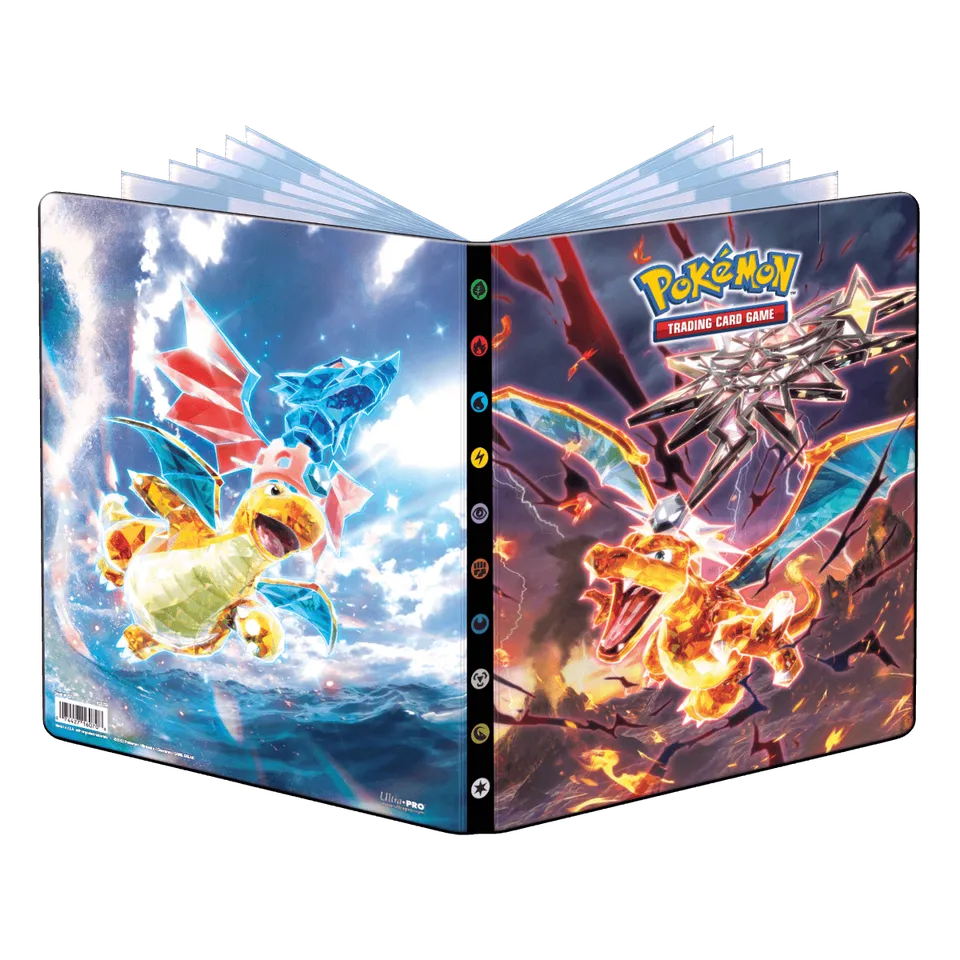 ultra-pro-scarlet-and-violet-charizard-und-dragonite-9-pocket-portfolio-f-r-pok- image 1