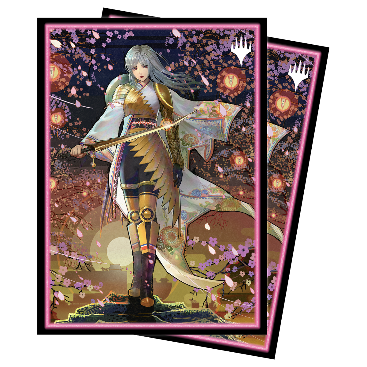 ultra-pro-magic-the-gathering-kamigawa-neon-dynasty-the-wandering-emperor-sleeve image 1