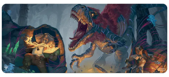 ultra-pro-the-lost-caverns-of-ixalan-dinosaur-and-quintorius-kand-6ft-table-play image 1