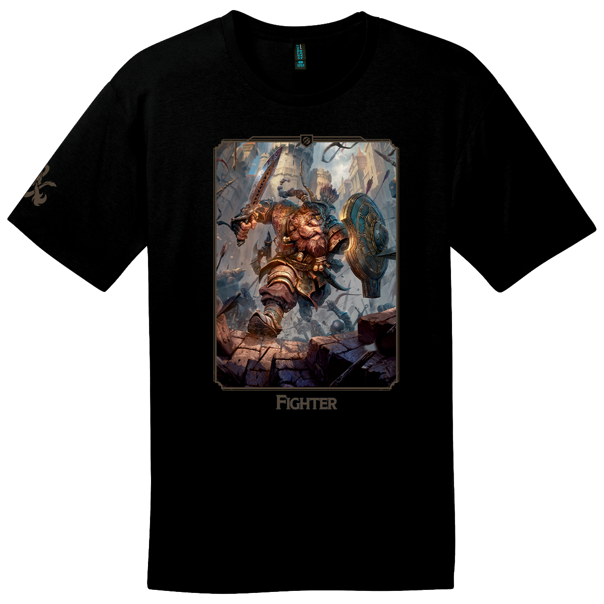 ultra-pro-dungeons-dragons-fighter-class-t-shirt image 1