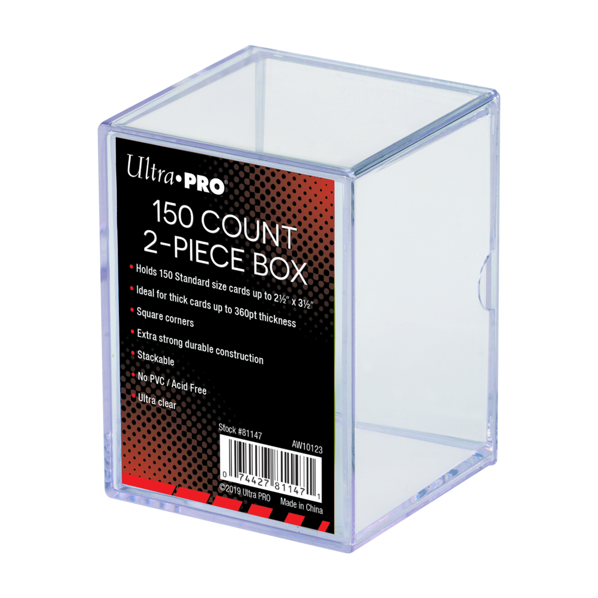 ultra-pro-2-piece-clear-150-karten-aufbewahrungsbox image 1