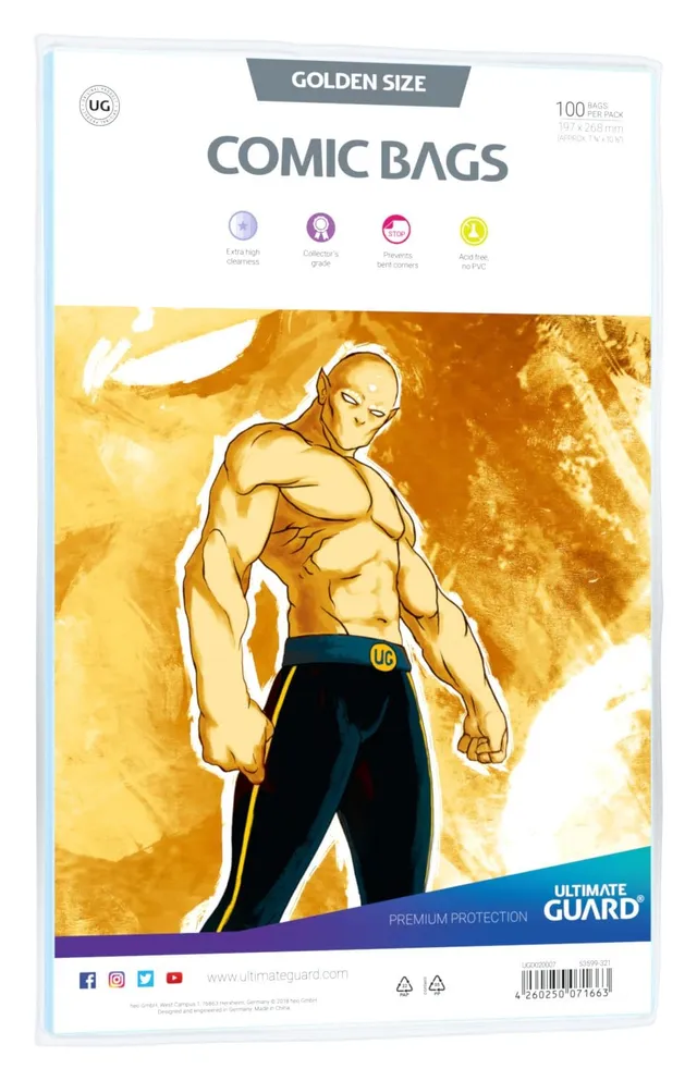 ultimate-guard-comic-bags-golden-size-100-st-ck image 1