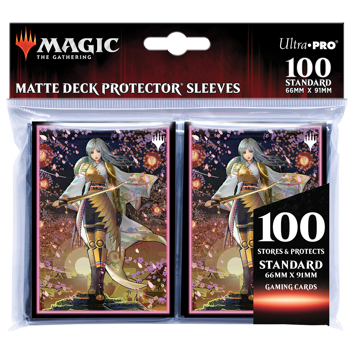 ultra-pro-magic-the-gathering-kamigawa-neon-dynasty-the-wandering-emperor-sleeve image 2