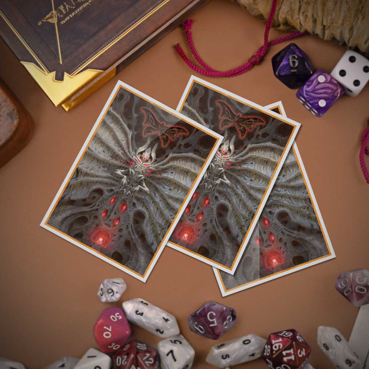 ultra-pro-apex-deck-protector-sleeves-duskmourn-valgavoth-terror-eater-105ct image 2