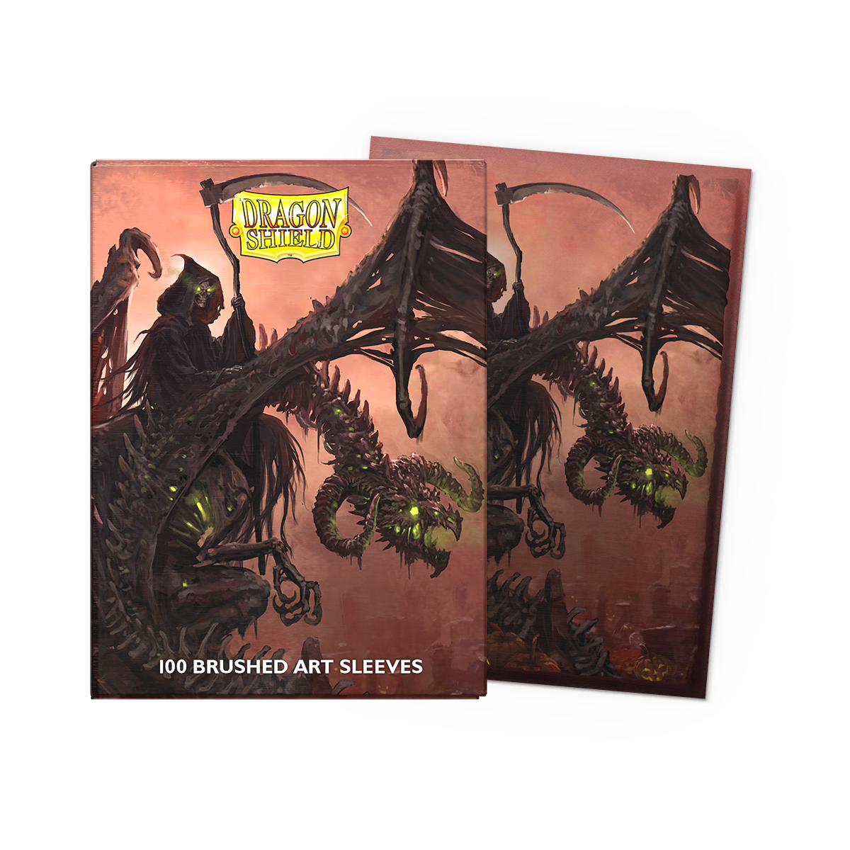 dragon-shield-brushed-art-sleeves-standard-halloween-2025-reaper-100-st-ck image 1