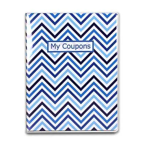 ultra-pro-4-pocket-chevron-blue-coupon-organizer-portfolio-sammelmappe-80-tasche image 1