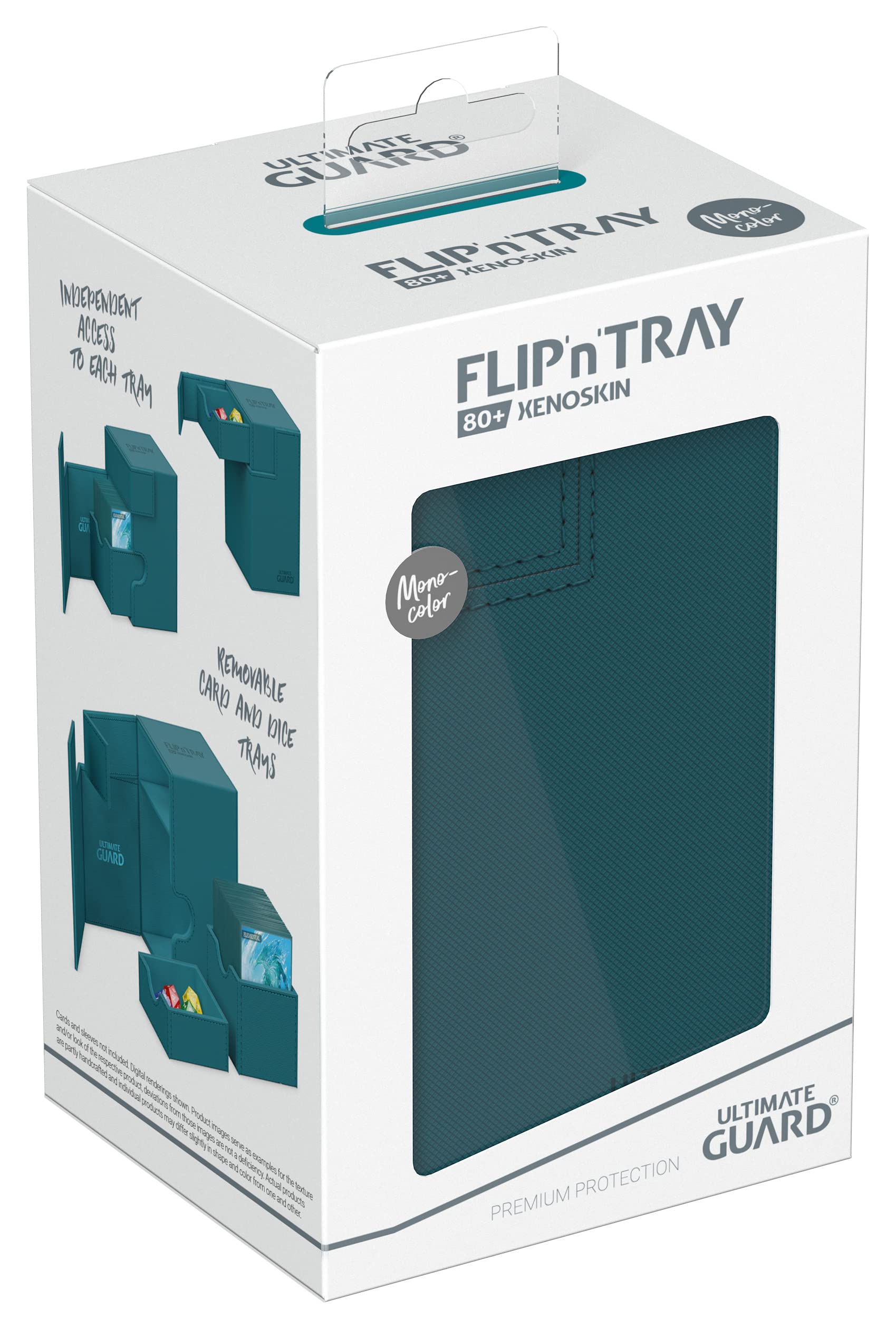 ultimate-guard-flip-n-tray-80-xenoskin-deckbox-petrolblau image 7
