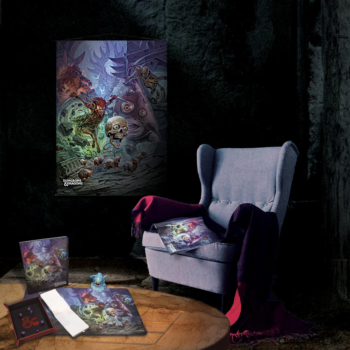 ultra-pro-dungeons-dragons-planescape-morte-s-planar-parade-playmat image 2