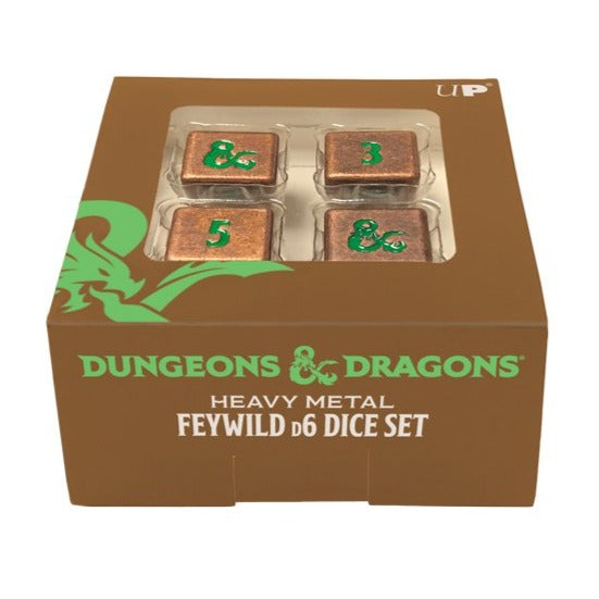 ultra-pro-heavy-metal-feywild-kupfer-gr-n-d6-w-rfel-set-4-st-f-r-dungeons-dragon image 3