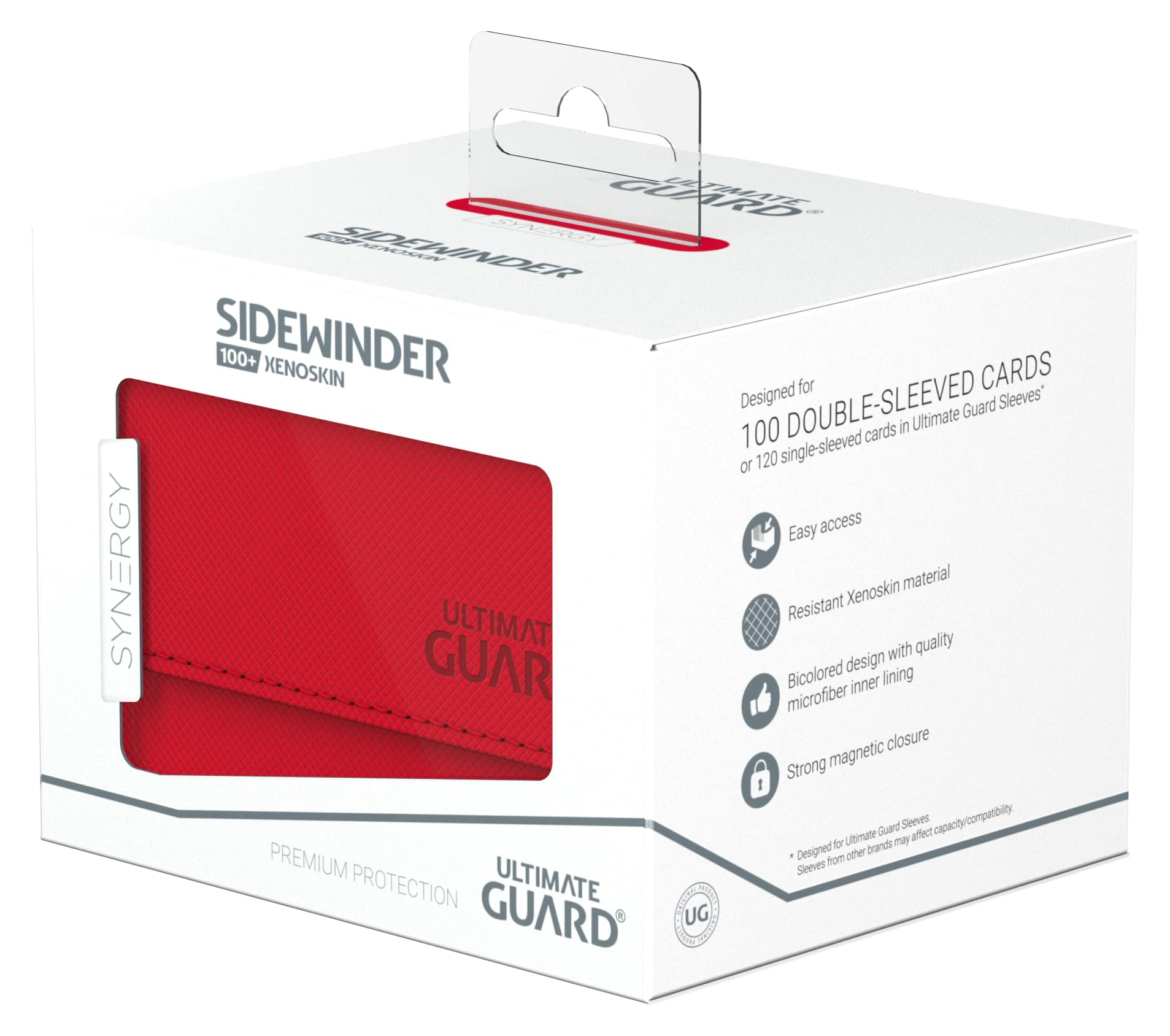 ultimate-guard-sidewinder-100-xenoskin-synergy-deckbox-rot-wei image 7