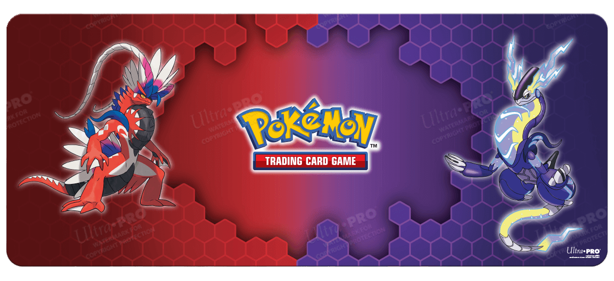 ultra-pro-pok-mon-koraidon-miraidon-tisch-spielmatte-8ft-playmat image 1