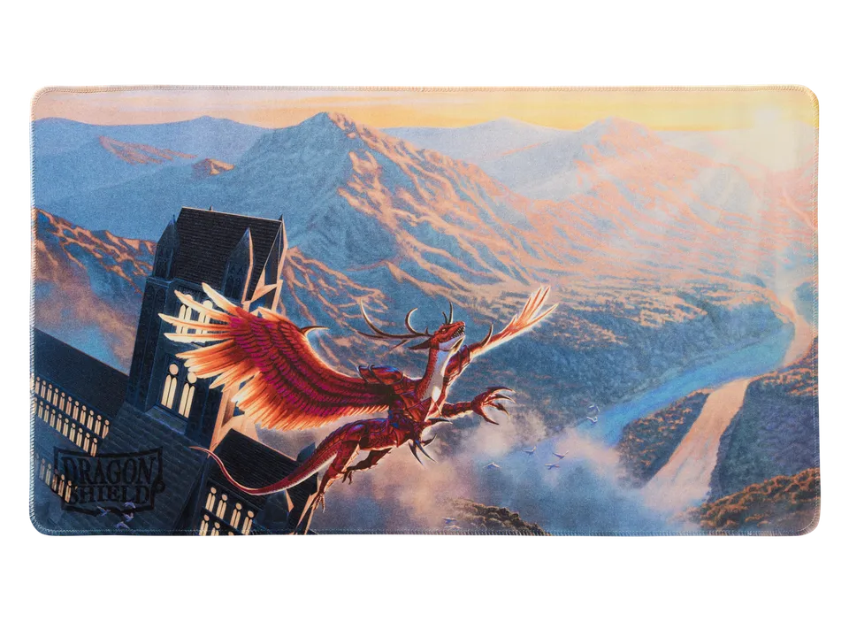 dragon-shield-tcg-playmat-logi-crimson-matte-dragon-spielmatte image 1