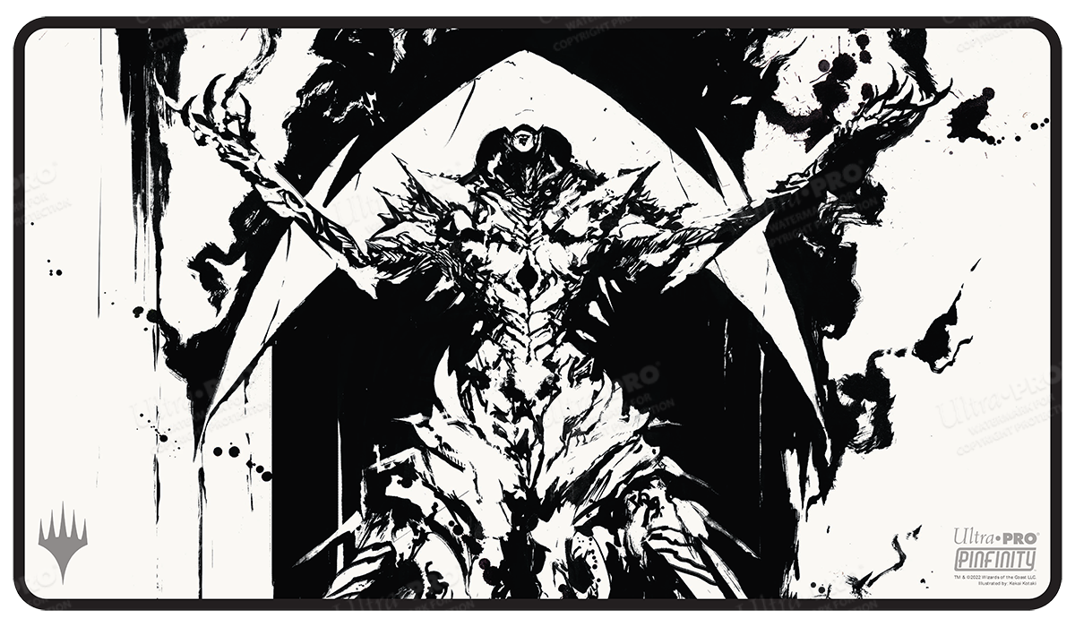 ultra-pro-march-of-the-machine-elesh-norn-black-stitched-playmat-standard-f-r-ma image 1