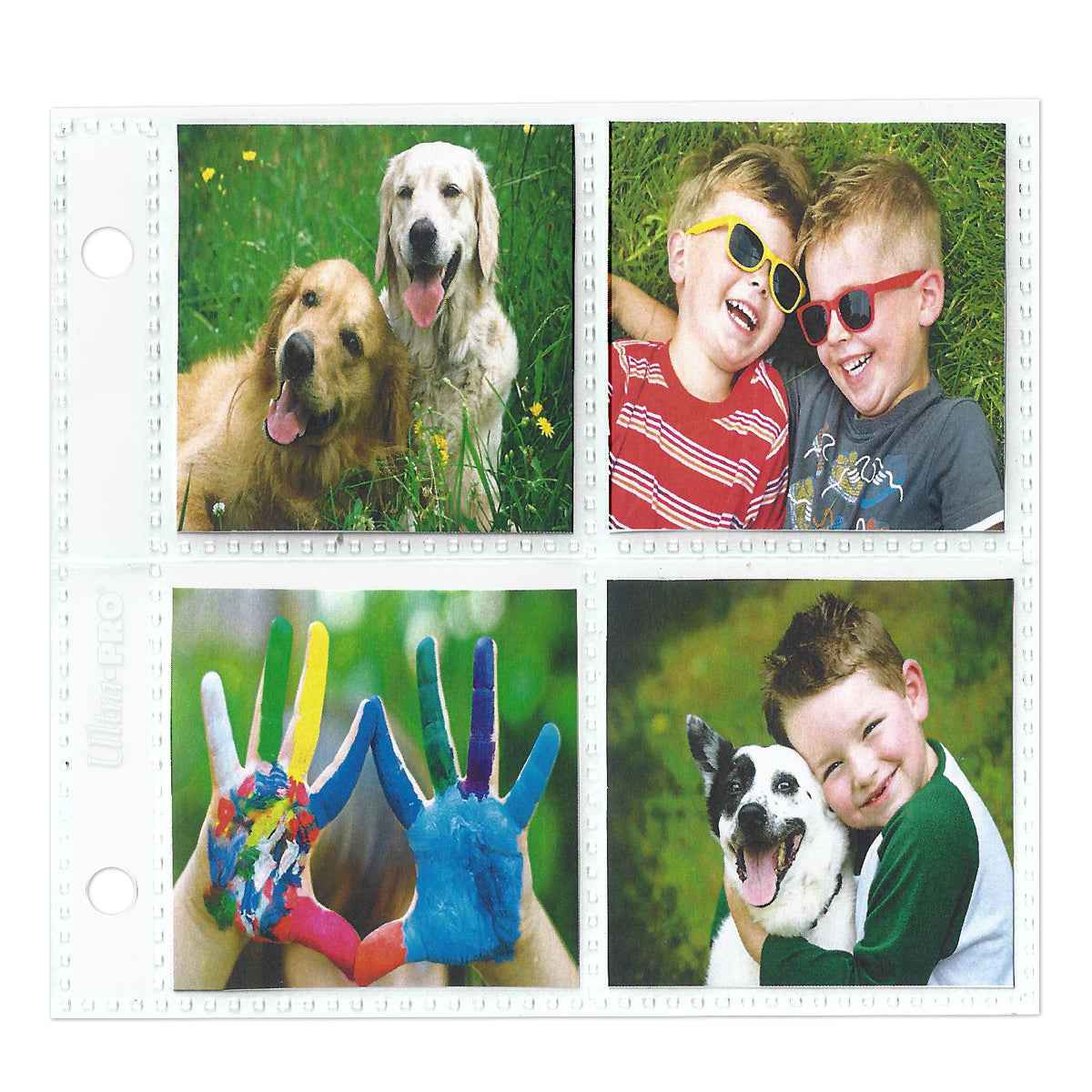 ultra-pro-2-hole-assorted-photo-pages-20ct-f-r-2-x-2-4-x-4-prints-foto-h-llen image 1