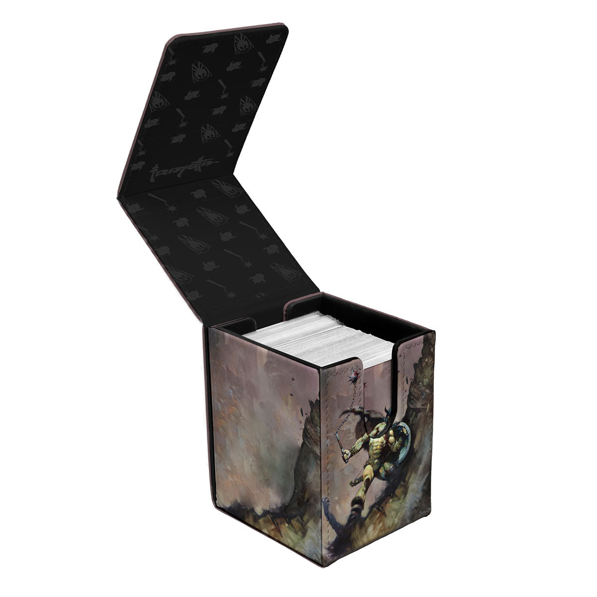 ultra-pro-frank-frazetta-warrior-with-ball-and-chain-alcove-flip-deck-box-f-r-10 image 2