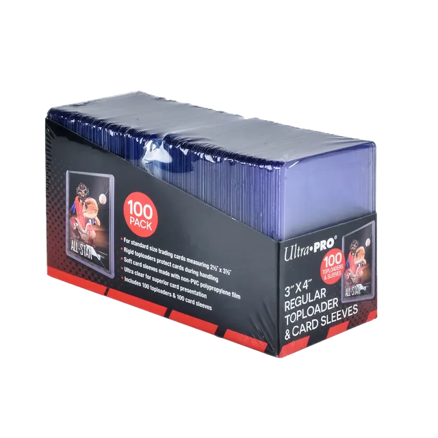 ultra-pro-3-x-4-zoll-clear-regular-toploader-soft-sleeves-bundle-100-st-ck image 1