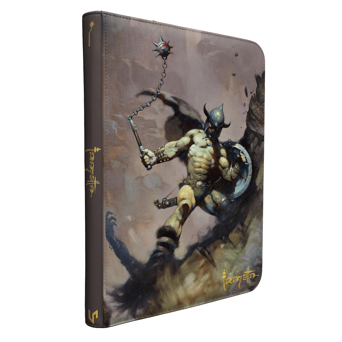 ultra-pro-artist-spotlight-frank-frazetta-warrior-with-ball-and-chain-9-pocket-z image 3