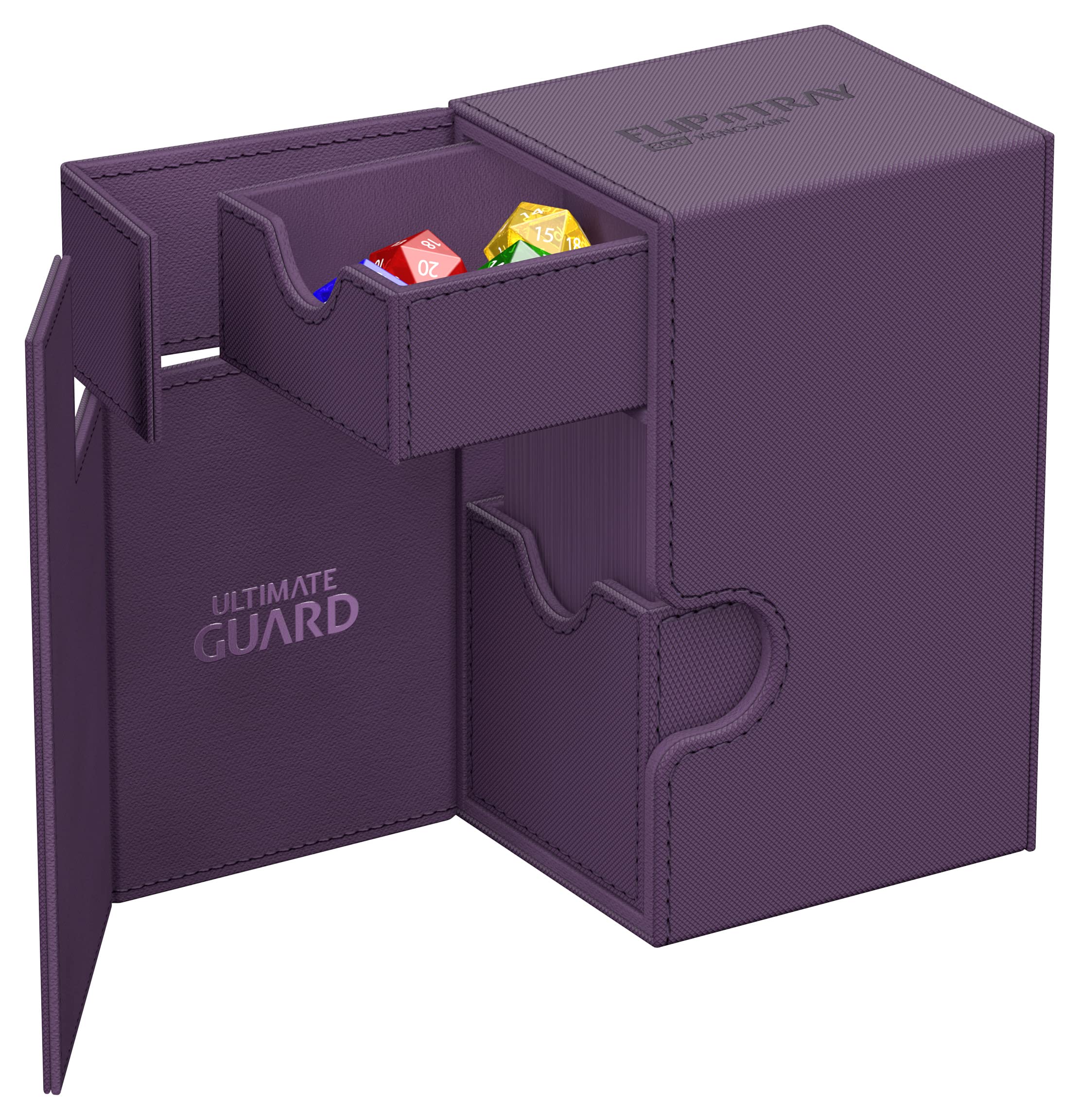 ultimate-guard-flip-n-tray-80-xenoskin-deck-box-monocolor-violett image 6