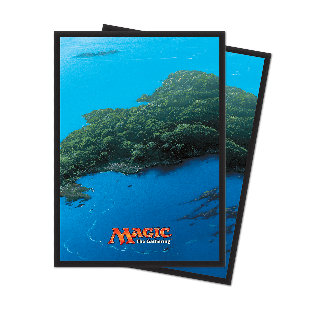 ultra-pro-mana-5-island-standard-deck-protector-sleeves-80ct-f-r-magic-the-gathe image 1