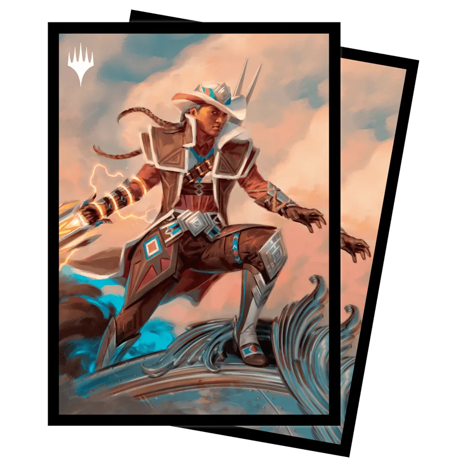 ultra-pro-outlaws-of-thunder-junction-annie-flash-the-veteran-deck-protector-sle image 1