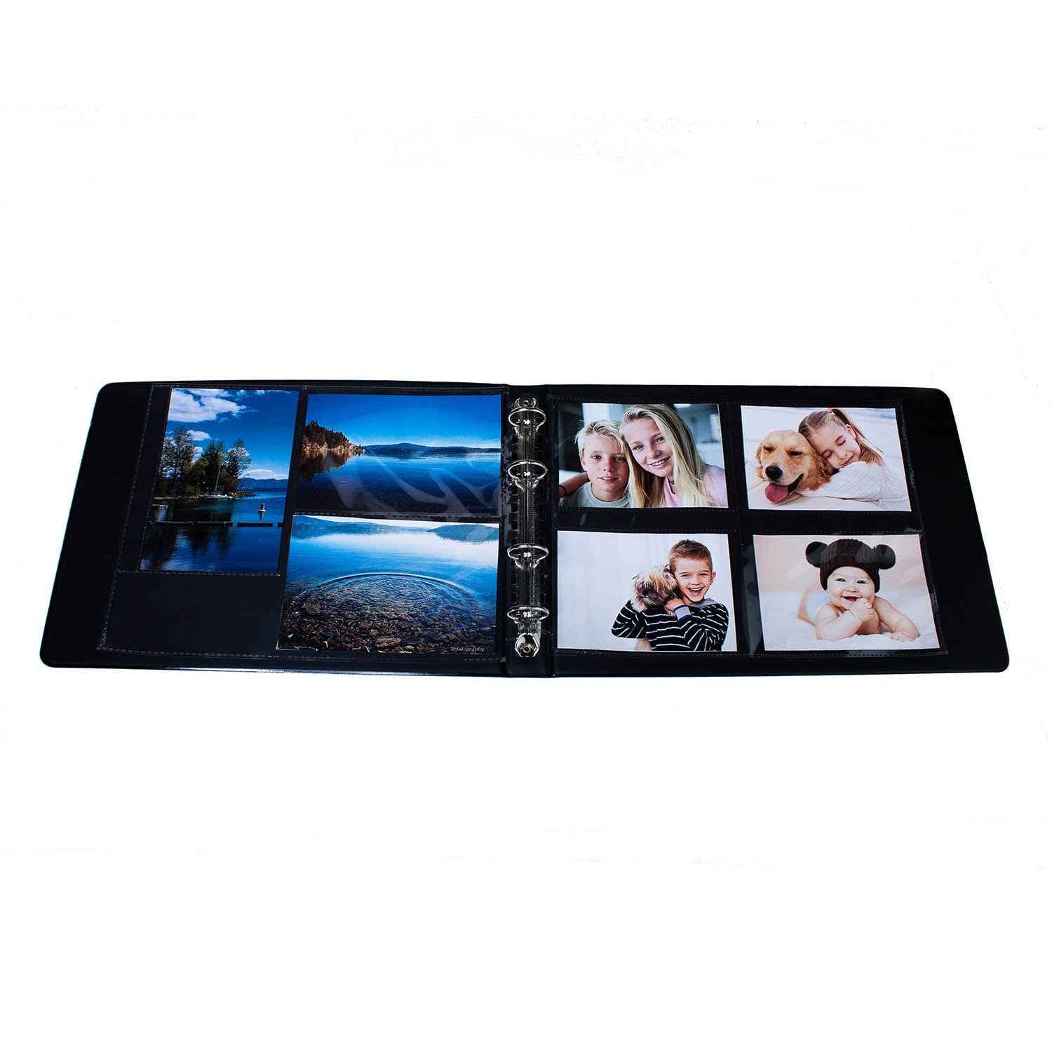 ultra-pro-memories-4-ring-horizontal-fotoalbum-schwarz-9-25-x-13-x-1-5-zoll image 2