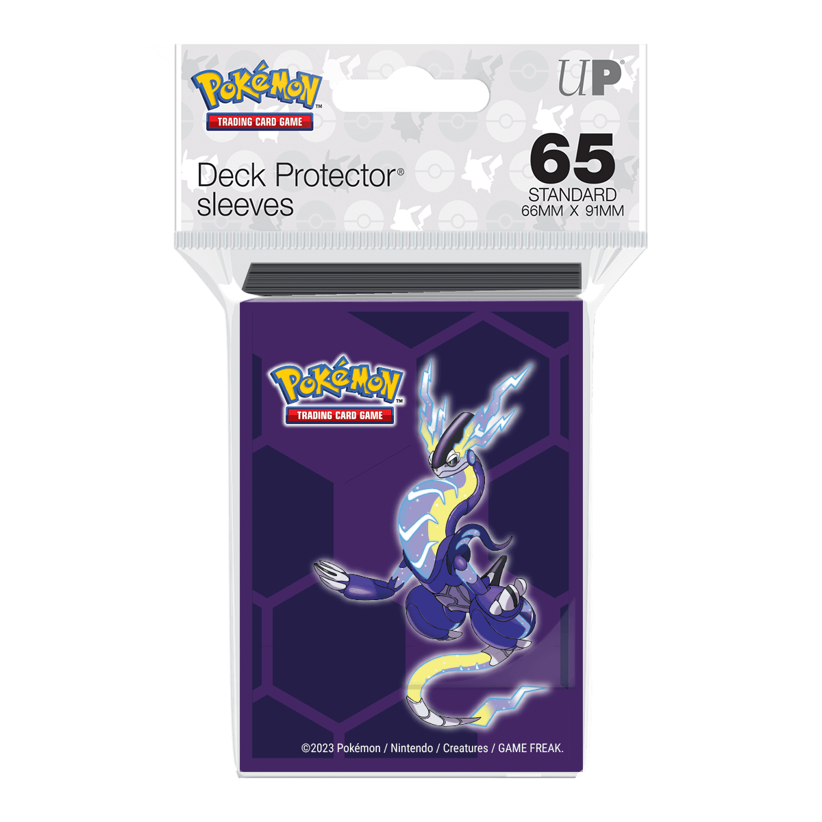 ultra-pro-miraidon-standard-deck-protector-sleeves-65ct-f-r-pokemon image 2