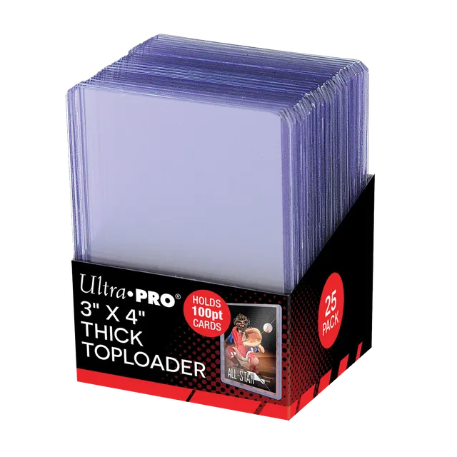 ultra-pro-3-x-4-clear-thick-100pt-toploader-h-llen-25-st-ck image 1