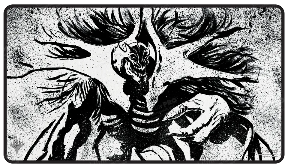ultra-pro-march-of-the-machine-vorinclex-black-stitched-playmat-magic-the-gather image 1