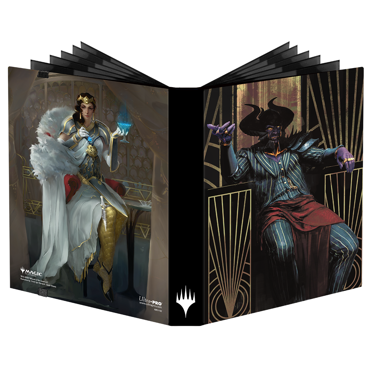 ultra-pro-streets-of-new-capenna-ob-nixilis-elspeth-9-pocket-pro-binder-f-r-magi image 1