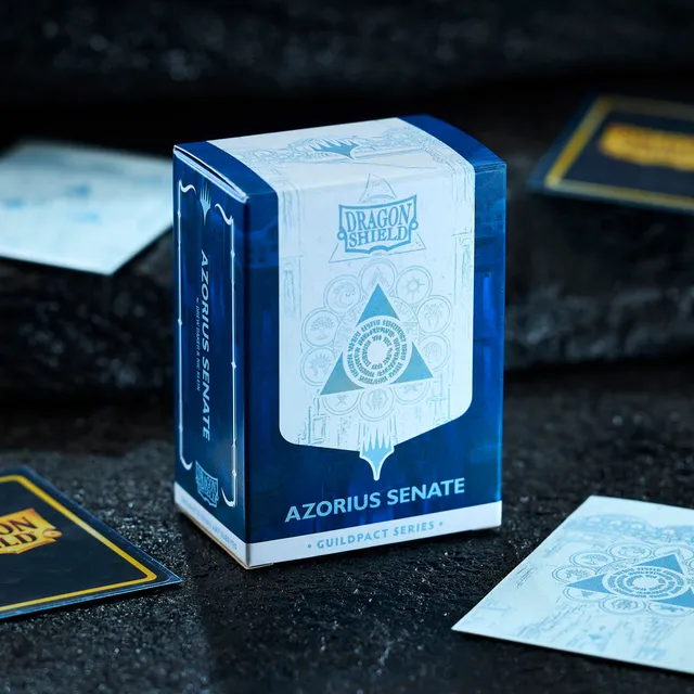 dragon-shield-matte-dual-art-sleeves-guildpact-azorius-senate image 1