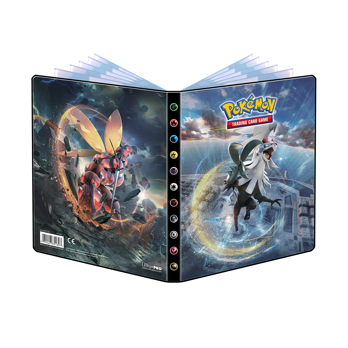 ultra-pro-sun-moon-crimson-invasion-4-pocket-portfolio-f-r-pok-mon image 1