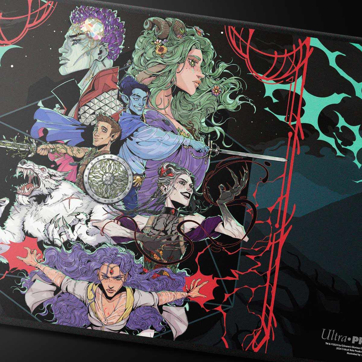 ultra-pro-critical-role-playmat-bells-hells-live-at-the-greek-theatre-black-stit image 2