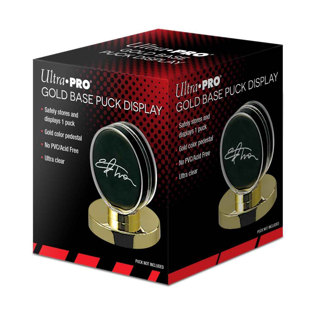 ultra-pro-hockey-puck-gold-base-display-halter-acryl-f-r-1-puck image 2