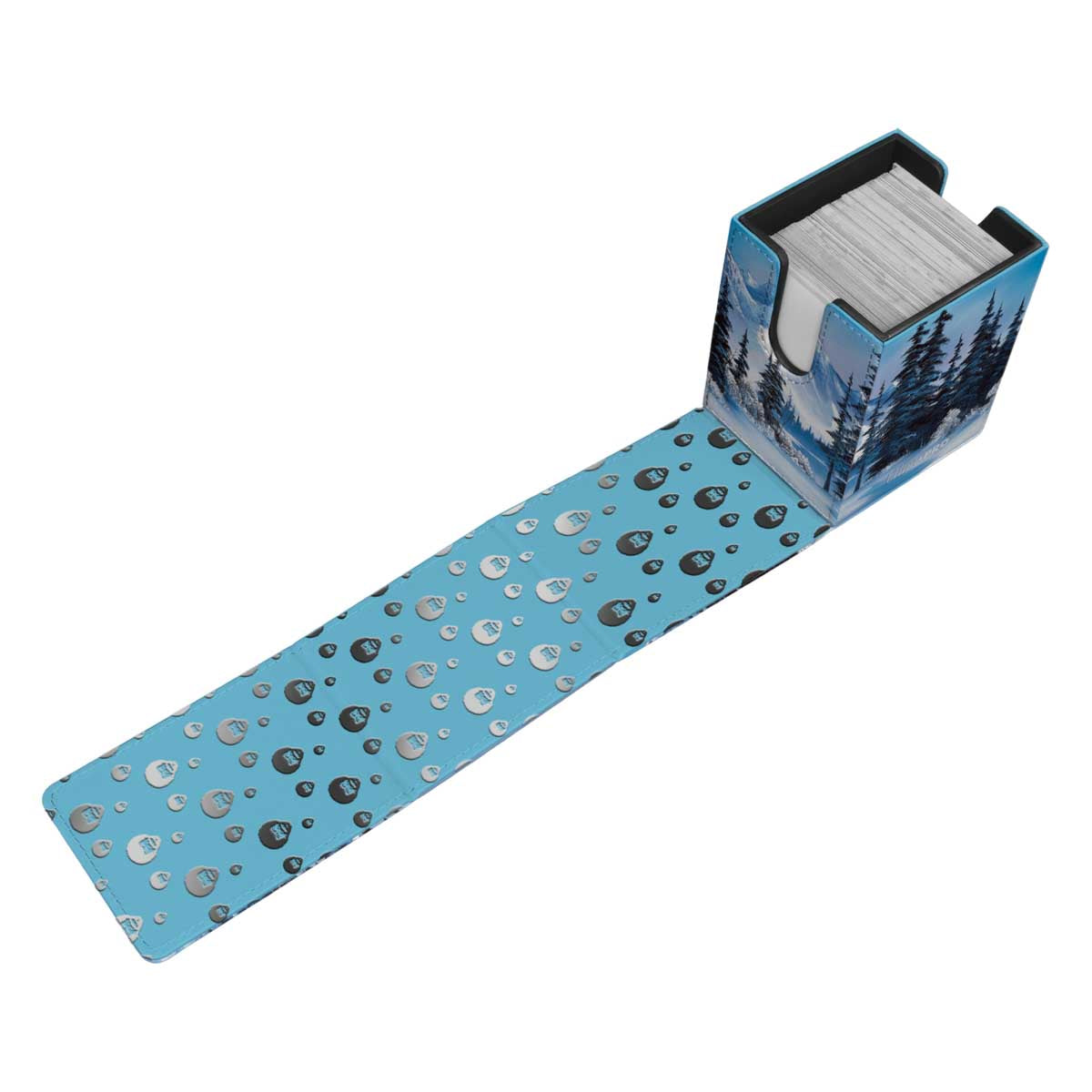 ultra-pro-bob-ross-winter-paradise-alcove-flip-deck-box-tcg image 4