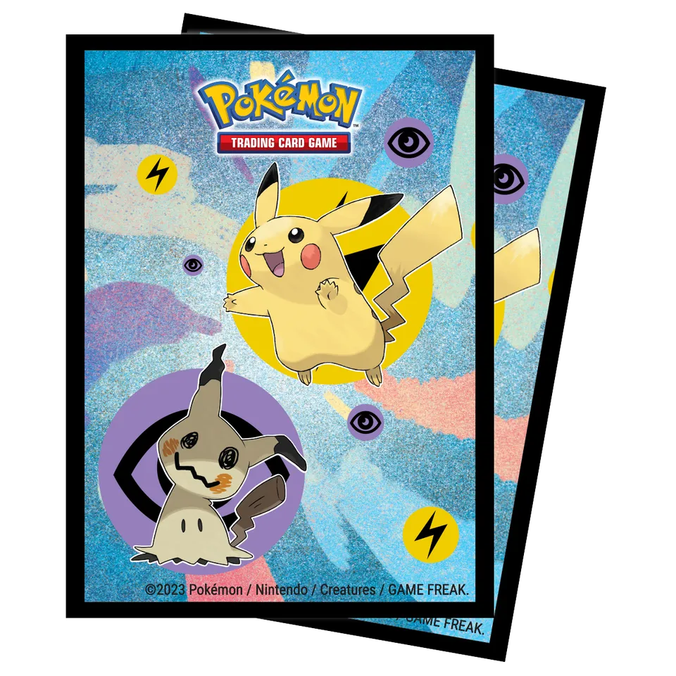 ultra-pro-pok-mon-pikachu-mimikyu-deck-protector-sleeves-65ct image 1