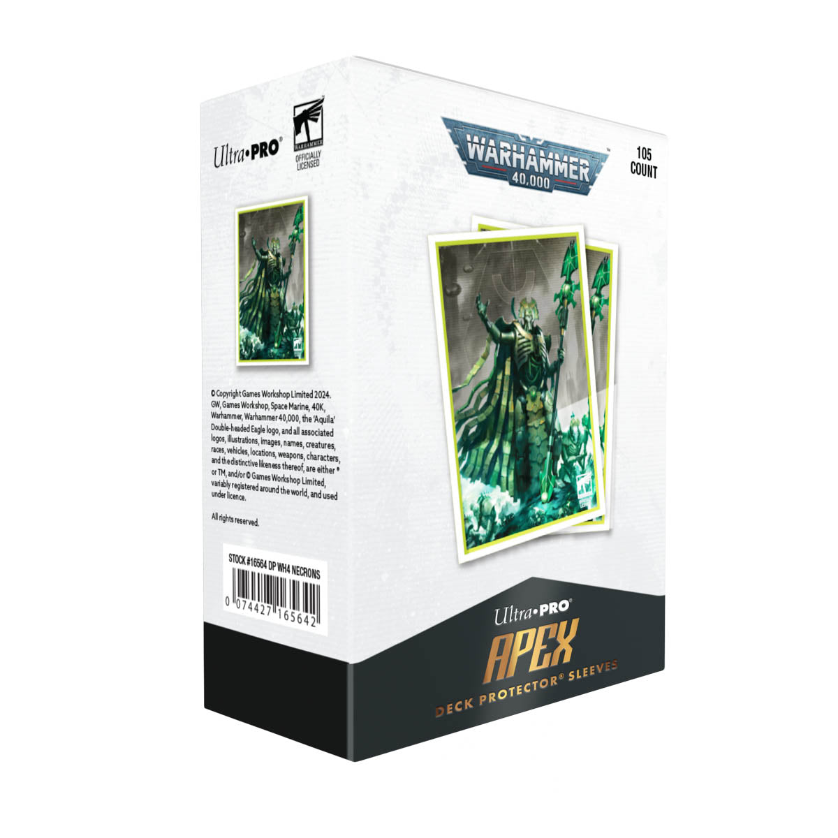ultra-pro-apex-deck-protector-sleeves-105ct-necrons-f-r-warhammer-40-000 image 5